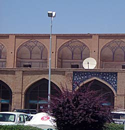 Satellite dish in Imam Square, Esfahan, Iran